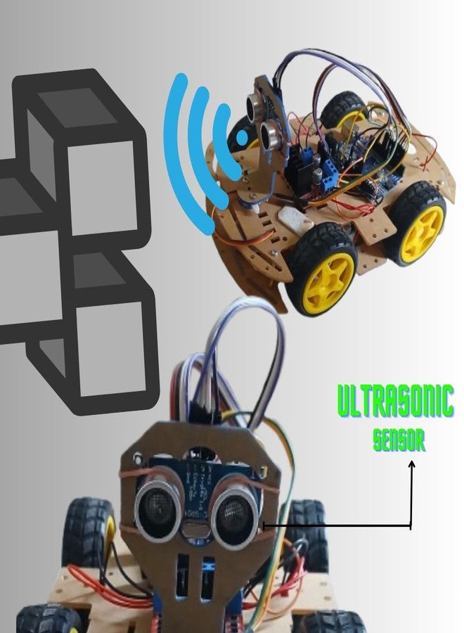 ROBOINNOVATION || All-in-One 4WD kit Line Follower || Obstacle Avoiding|| Edge Detector || Bluetooth Remote Control || Light Following Robot kit with Online Guide - Image 3